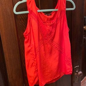 Red dress tank